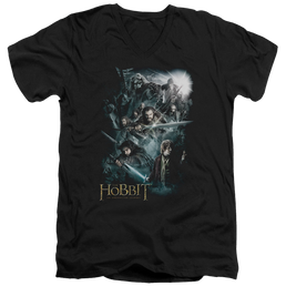 Hobbit Movie Trilogy, The Epic Adventure - Men's V-Neck T-Shirt Men's V-Neck T-Shirt The Hobbit   