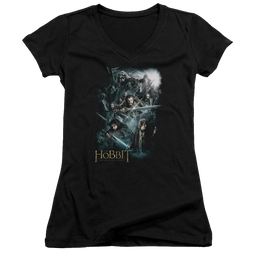 Hobbit Movie Trilogy, The Epic Adventure - Juniors V-Neck T-Shirt Juniors V-Neck T-Shirt The Hobbit   
