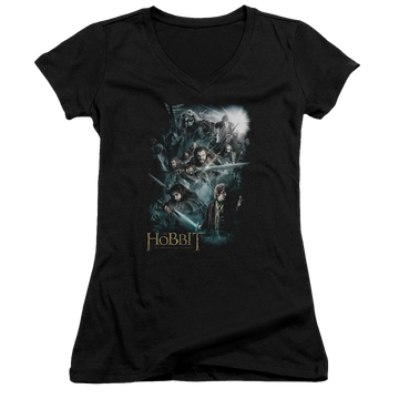 Hobbit Movie Trilogy, The Epic Adventure - Juniors V-Neck T-Shirt Juniors V-Neck T-Shirt The Hobbit   