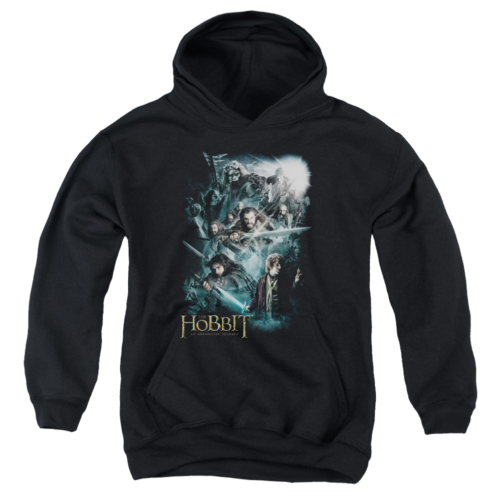 Hobbit Movie Trilogy, The Epic Adventure - Youth Hoodie Youth Hoodie (Ages 8-12) The Hobbit   