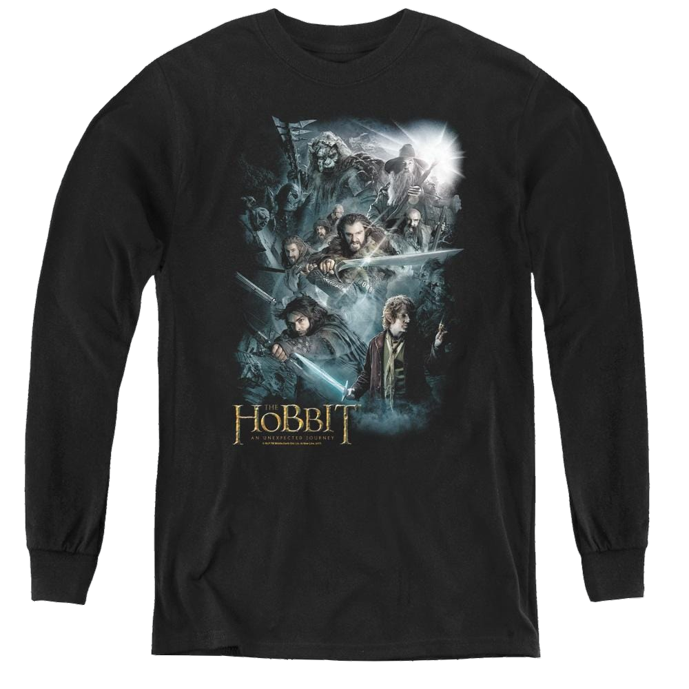 Hobbit Movie Trilogy, The Epic Adventure - Youth Long Sleeve T-Shirt Youth Long Sleeve T-Shirt The Hobbit   