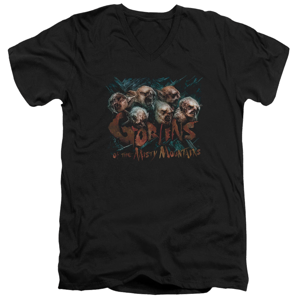 Hobbit Movie Trilogy, The Misty Goblins - Men's V-Neck T-Shirt Men's V-Neck T-Shirt The Hobbit   