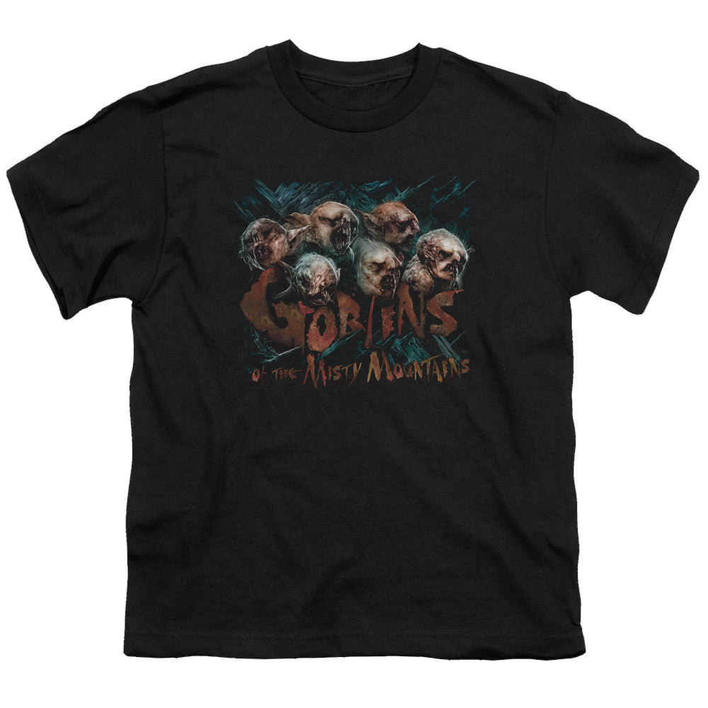 Hobbit Movie Trilogy, The Misty Goblins - Youth T-Shirt Youth T-Shirt (Ages 8-12) The Hobbit   