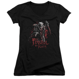 Hobbit Movie Trilogy, The Fimbul The Hunter - Juniors V-Neck T-Shirt Juniors V-Neck T-Shirt The Hobbit   