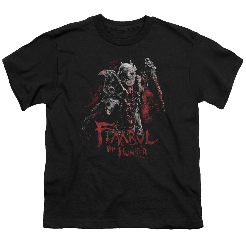 Hobbit Movie Trilogy, The Fimbul The Hunter - Youth T-Shirt Youth T-Shirt (Ages 8-12) The Hobbit   
