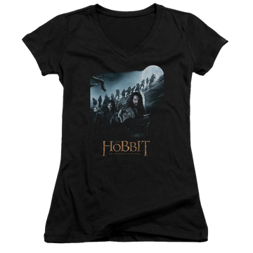 Hobbit Movie Trilogy, The A Journey - Juniors V-Neck T-Shirt Juniors V-Neck T-Shirt The Hobbit   