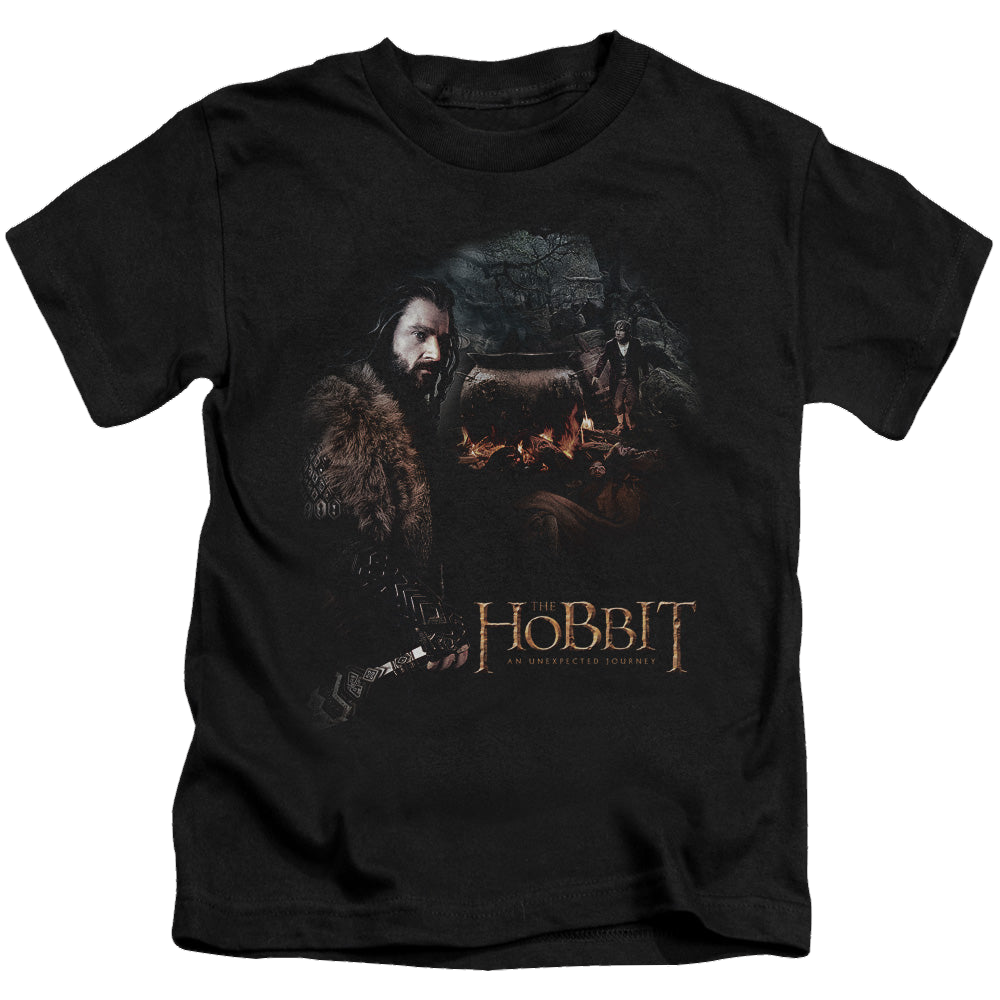 Hobbit Movie Trilogy, The Cauldron - Kid's T-Shirt Kid's T-Shirt (Ages 4-7) The Hobbit   