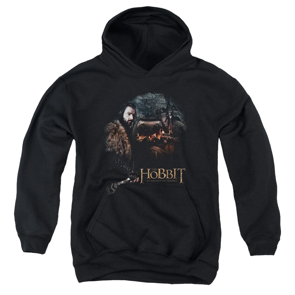 Hobbit Movie Trilogy, The Cauldron - Youth Hoodie Youth Hoodie (Ages 8-12) The Hobbit   