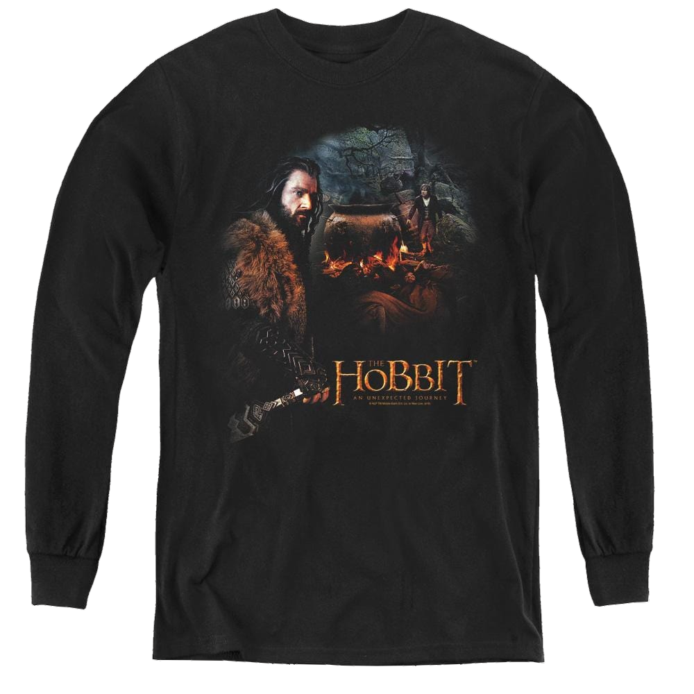 Hobbit Movie Trilogy, The Cauldron - Youth Long Sleeve T-Shirt Youth Long Sleeve T-Shirt The Hobbit   