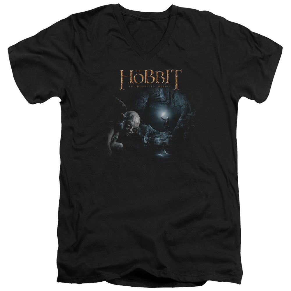 Hobbit Movie Trilogy, The Light - Men's V-Neck T-Shirt Men's V-Neck T-Shirt The Hobbit   