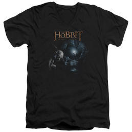Hobbit Movie Trilogy, The Light - Men's V-Neck T-Shirt Men's V-Neck T-Shirt The Hobbit   