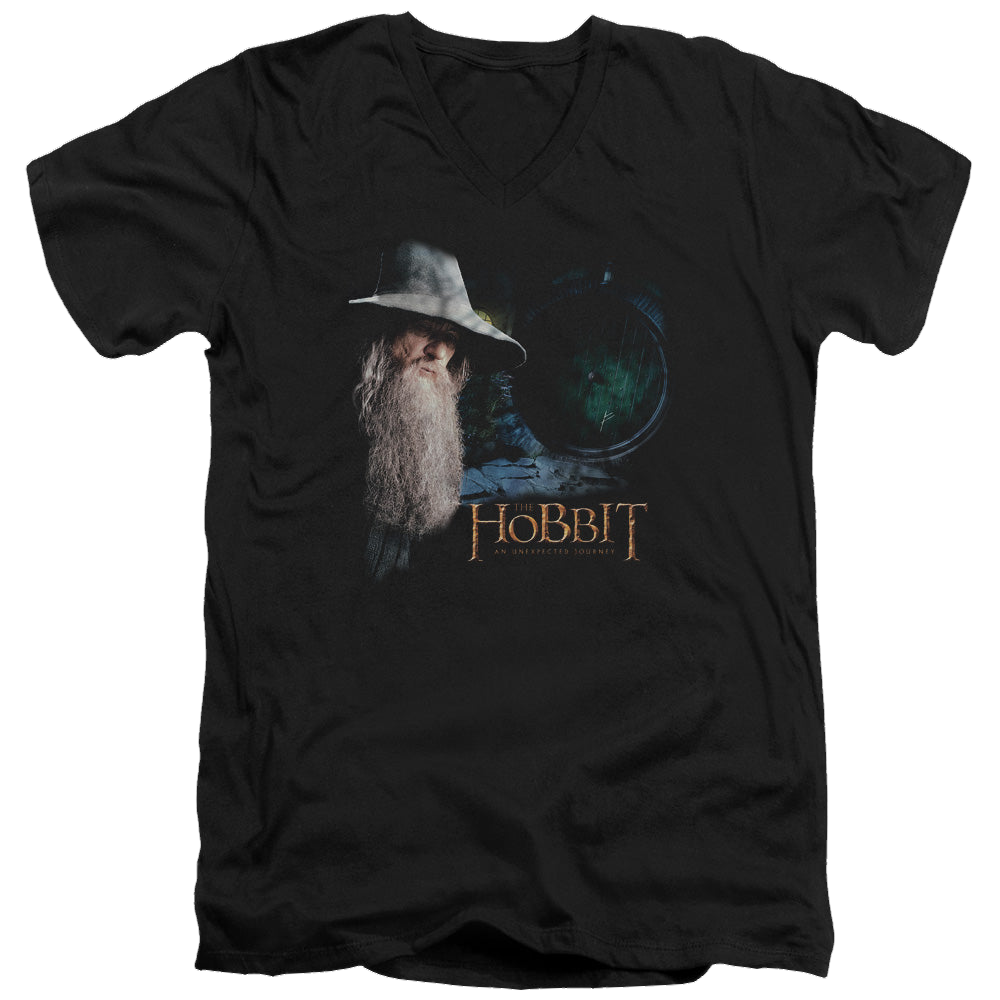 Hobbit Movie Trilogy, The The Door - Men's V-Neck T-Shirt Men's V-Neck T-Shirt The Hobbit   