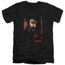 Hobbit Movie Trilogy, The Gloin Poster - Men's V-Neck T-Shirt Men's V-Neck T-Shirt The Hobbit   