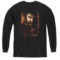 Hobbit Movie Trilogy, The Gloin Poster - Youth Long Sleeve T-Shirt Youth Long Sleeve T-Shirt The Hobbit   