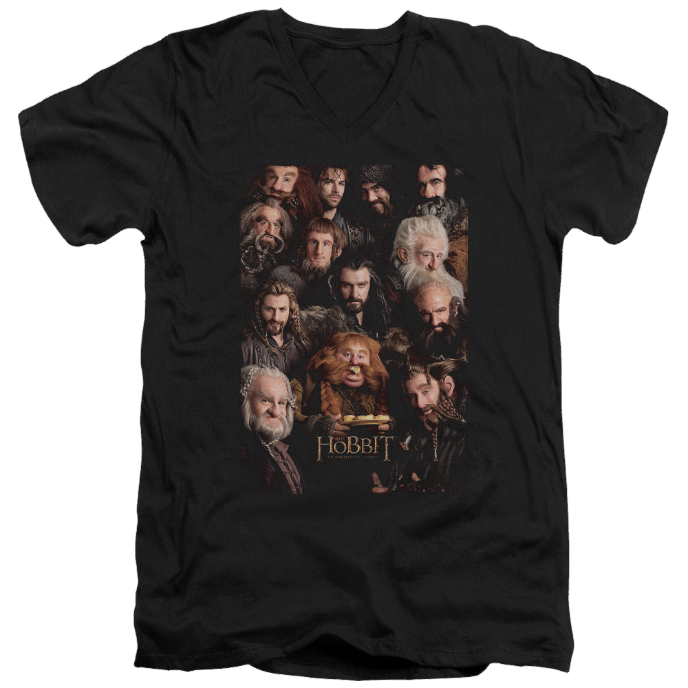 Hobbit Movie Trilogy, The Dwarves Poster - Men's V-Neck T-Shirt Men's V-Neck T-Shirt The Hobbit   