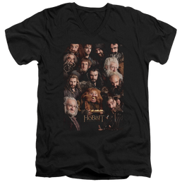 Hobbit Movie Trilogy, The Dwarves Poster - Men's V-Neck T-Shirt Men's V-Neck T-Shirt The Hobbit   