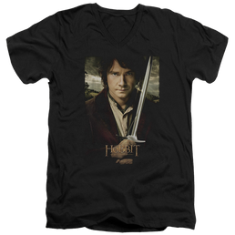 Hobbit Movie Trilogy, The Baggins Poster - Men's V-Neck T-Shirt Men's V-Neck T-Shirt The Hobbit   