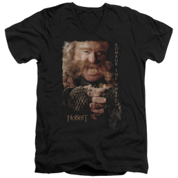 Hobbit Movie Trilogy, The Bombur - Men's V-Neck T-Shirt Men's V-Neck T-Shirt The Hobbit   