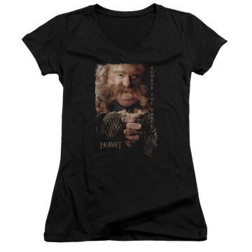 Hobbit Movie Trilogy, The Bombur - Juniors V-Neck T-Shirt Juniors V-Neck T-Shirt The Hobbit   