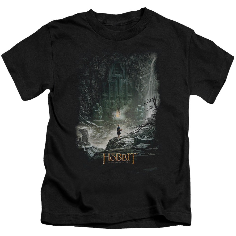 Hobbit Movie Trilogy, The At Smaugs Door - Kid's T-Shirt Kid's T-Shirt (Ages 4-7) The Hobbit   