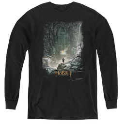 Hobbit Movie Trilogy, The At Smaugs Door - Youth Long Sleeve T-Shirt Youth Long Sleeve T-Shirt The Hobbit   