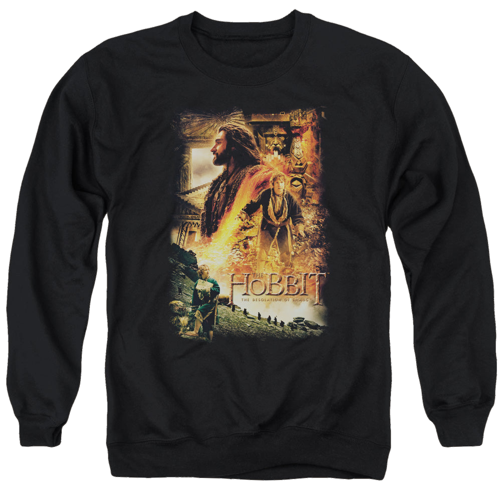 Hobbit Movie Trilogy, The Golden Chamber - Men's Crewneck Sweatshirt Men's Crewneck Sweatshirt The Hobbit   