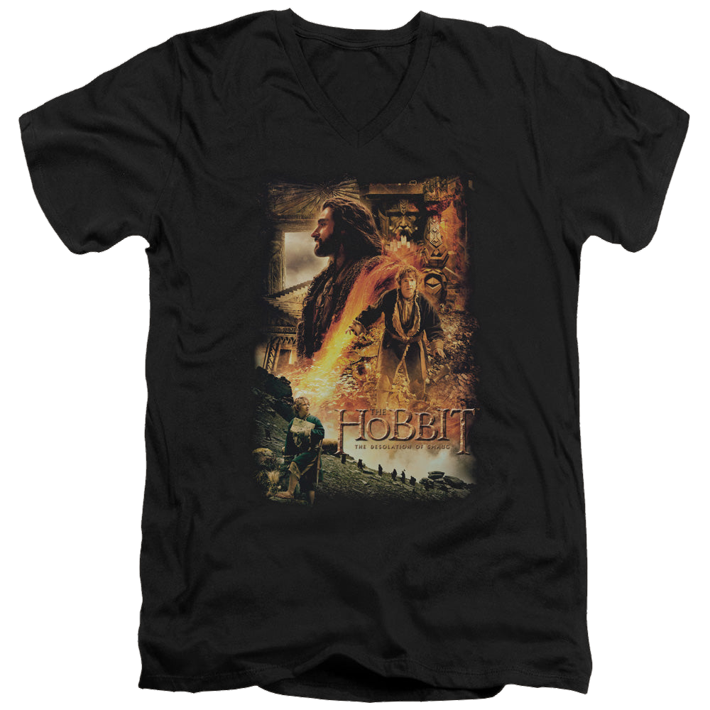 Hobbit Movie Trilogy, The Golden Chamber - Men's V-Neck T-Shirt Men's V-Neck T-Shirt The Hobbit   