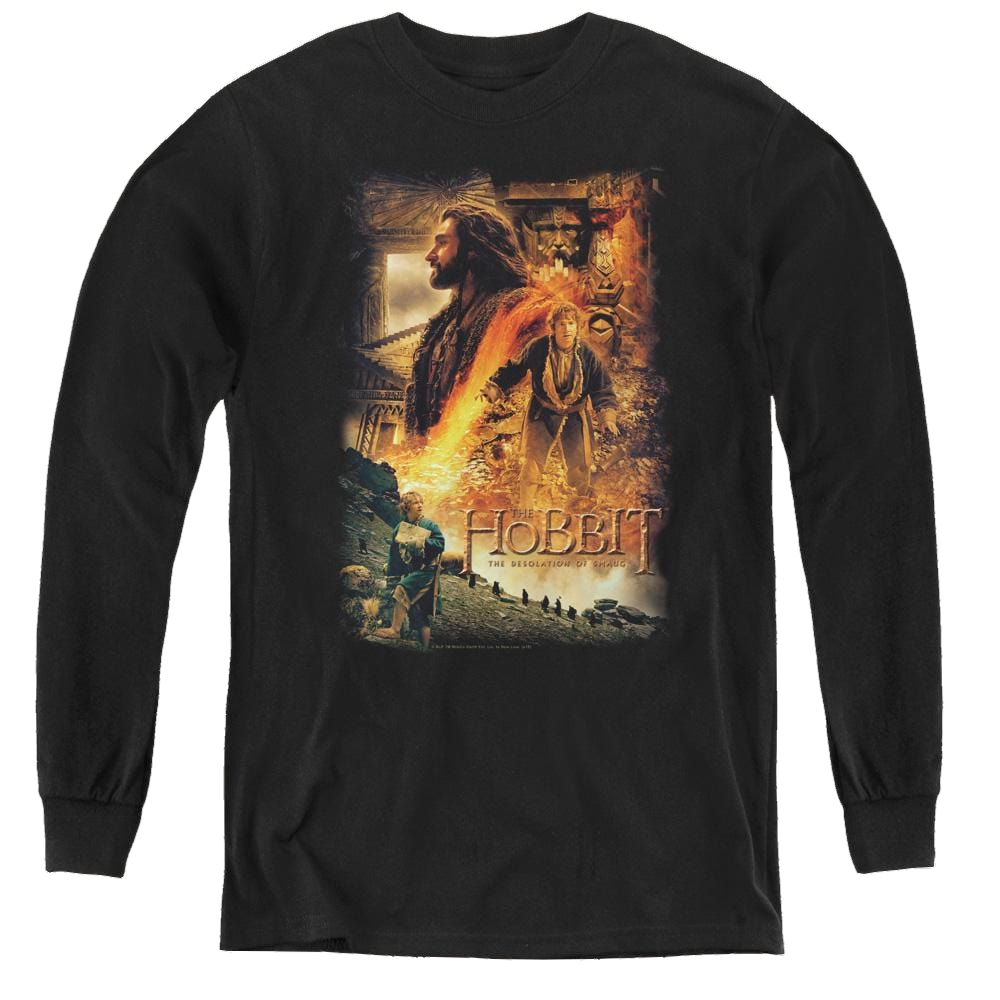 Hobbit Movie Trilogy, The Golden Chamber - Youth Long Sleeve T-Shirt Youth Long Sleeve T-Shirt The Hobbit   