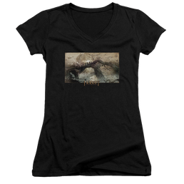 Hobbit Movie Trilogy, The Epic Journey - Juniors V-Neck T-Shirt Juniors V-Neck T-Shirt The Hobbit   