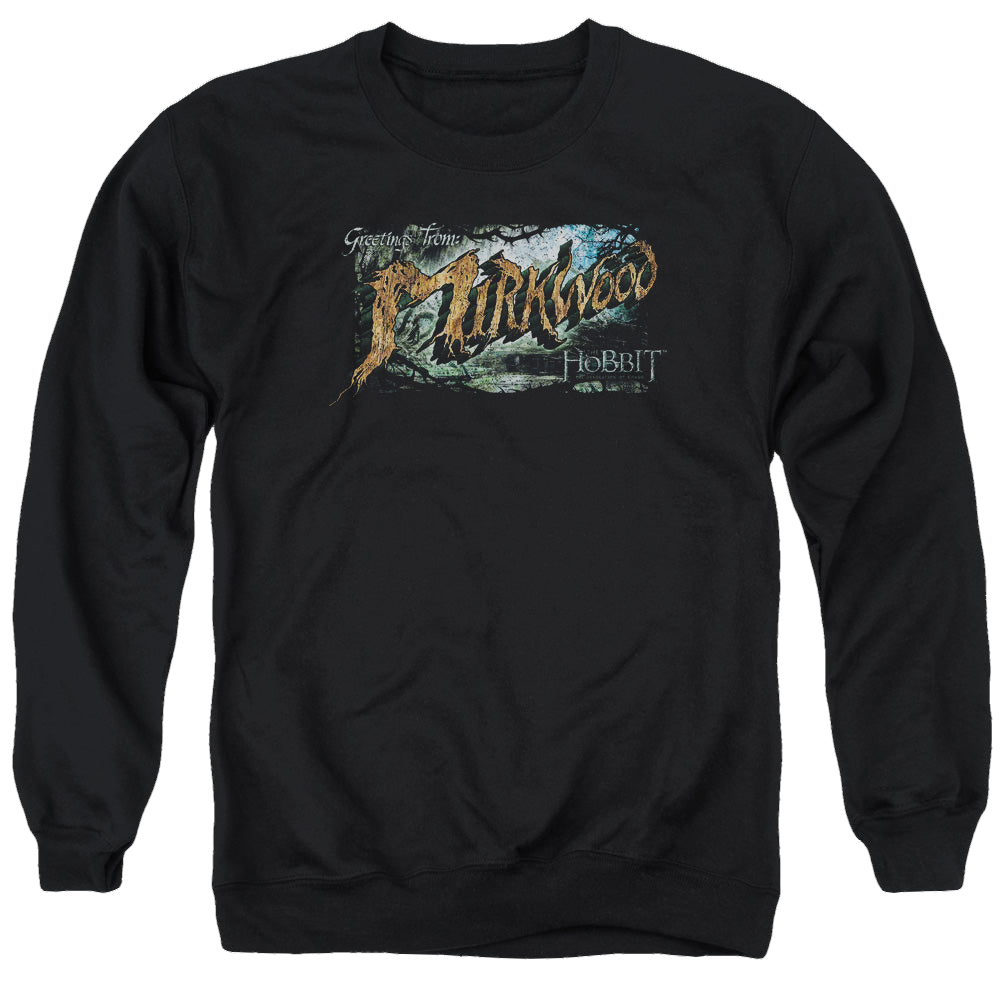 Hobbit Movie Trilogy, The Greetings From Mirkwood - Men's Crewneck Sweatshirt Men's Crewneck Sweatshirt The Hobbit   
