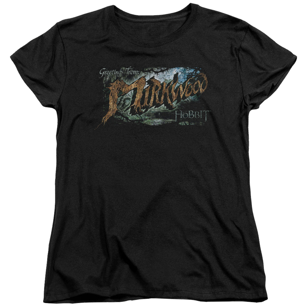 Hobbit Movie Trilogy, The Greetings From Mirkwood - Women's T-Shirt Women's T-Shirt The Hobbit   