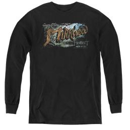 Hobbit Movie Trilogy, The Greetings From Mirkwood - Youth Long Sleeve T-Shirt Youth Long Sleeve T-Shirt The Hobbit   