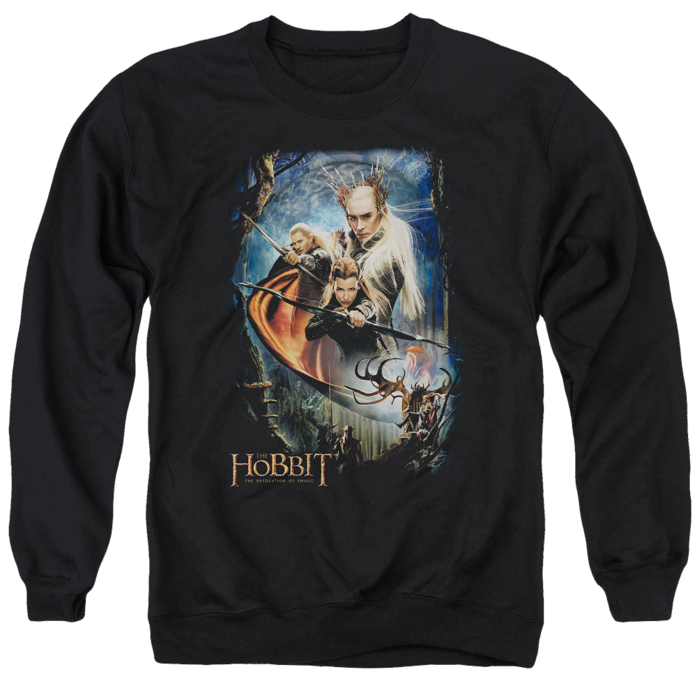 Hobbit Movie Trilogy, The Thranduils Realm - Men's Crewneck Sweatshirt Men's Crewneck Sweatshirt The Hobbit   