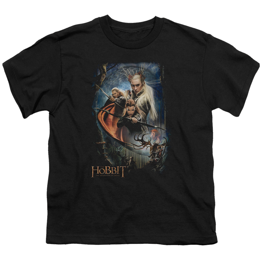 Hobbit Movie Trilogy, The Thranduils Realm - Youth T-Shirt Youth T-Shirt (Ages 8-12) The Hobbit   