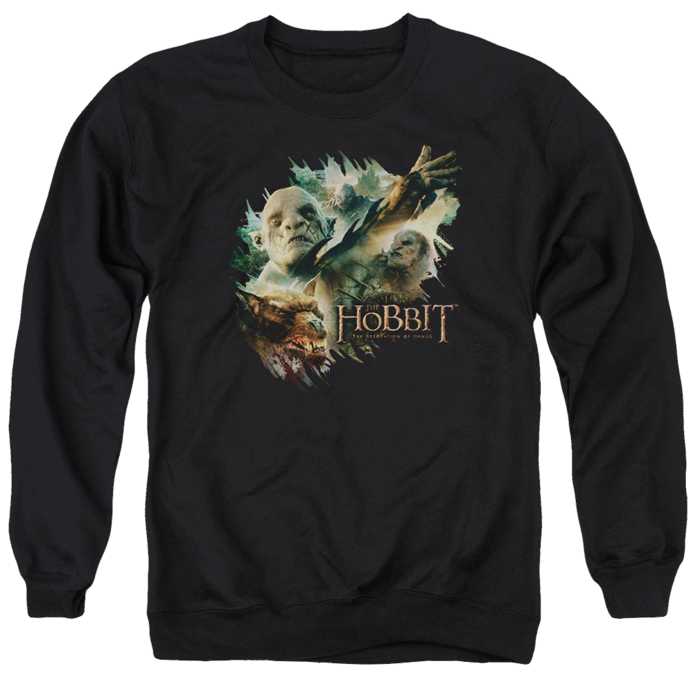 Hobbit Movie Trilogy, The Baddies - Men's Crewneck Sweatshirt Men's Crewneck Sweatshirt The Hobbit   