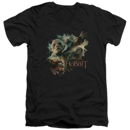 Hobbit Movie Trilogy, The Baddies - Men's V-Neck T-Shirt Men's V-Neck T-Shirt The Hobbit   