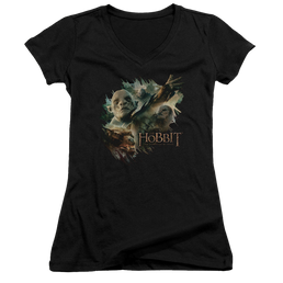 Hobbit Movie Trilogy, The Baddies - Juniors V-Neck T-Shirt Juniors V-Neck T-Shirt The Hobbit   