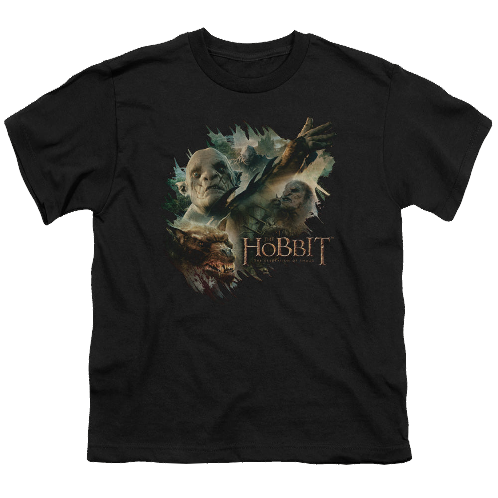 Hobbit Movie Trilogy, The Baddies - Youth T-Shirt Youth T-Shirt (Ages 8-12) The Hobbit   
