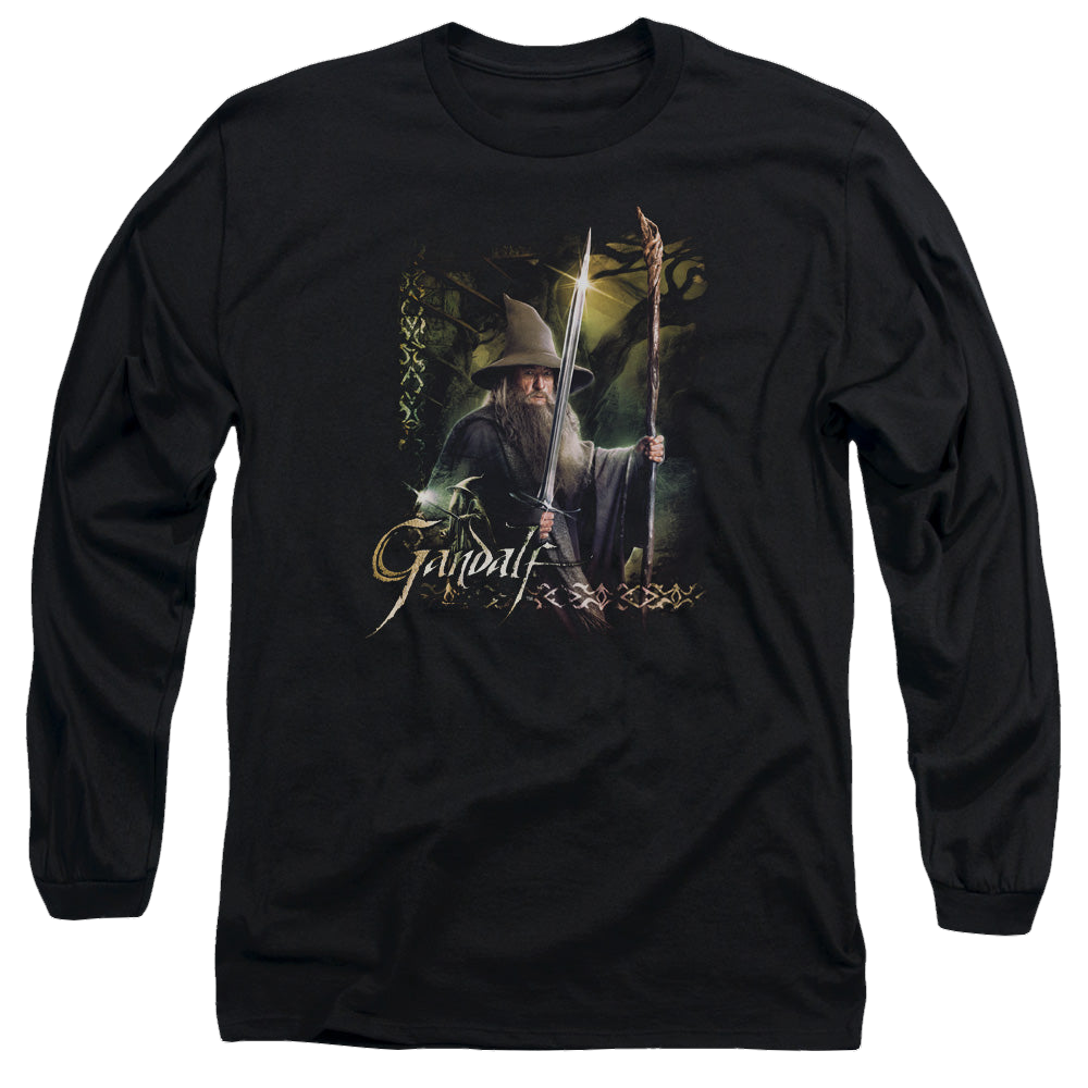 Hobbit Movie Trilogy, The Sword And Staff - Men's Long Sleeve T-Shirt Men's Long Sleeve T-Shirt The Hobbit   