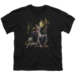Hobbit Movie Trilogy, The Sword And Staff - Youth T-Shirt Youth T-Shirt (Ages 8-12) The Hobbit   