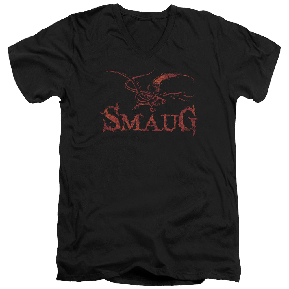 Hobbit Movie Trilogy, The Dragon - Men's V-Neck T-Shirt Men's V-Neck T-Shirt The Hobbit   
