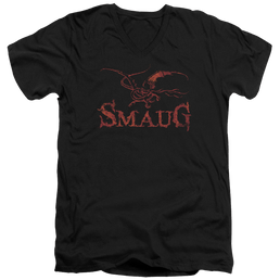 Hobbit Movie Trilogy, The Dragon - Men's V-Neck T-Shirt Men's V-Neck T-Shirt The Hobbit   