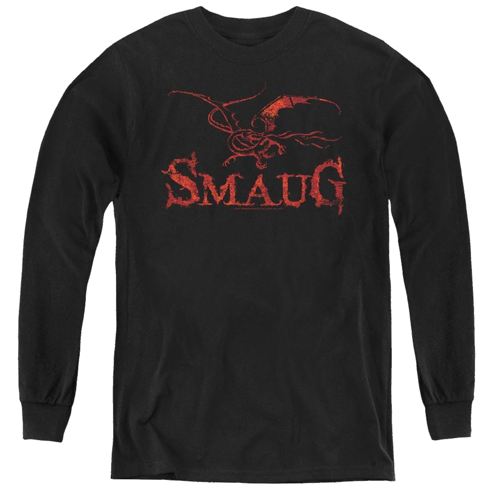Hobbit Movie Trilogy, The Dragon - Youth Long Sleeve T-Shirt Youth Long Sleeve T-Shirt The Hobbit   