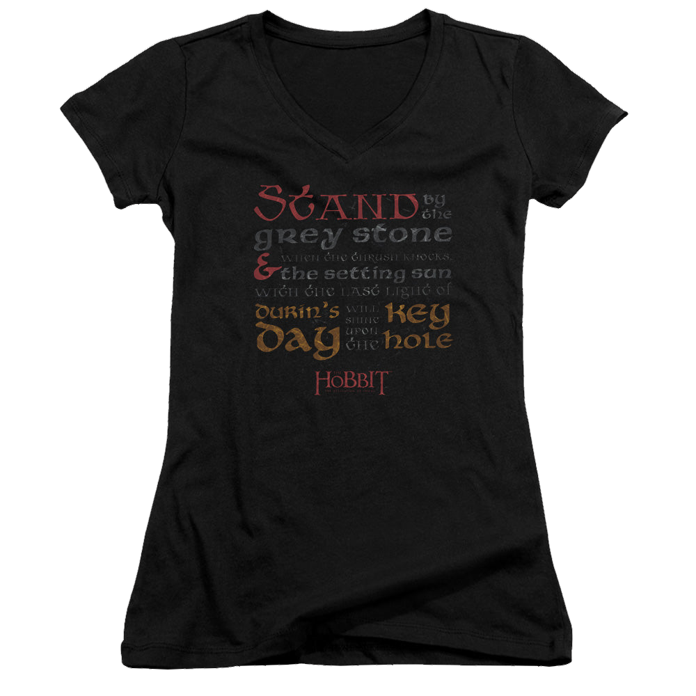 Hobbit Movie Trilogy, The Keyhole - Juniors V-Neck T-Shirt Juniors V-Neck T-Shirt The Hobbit   