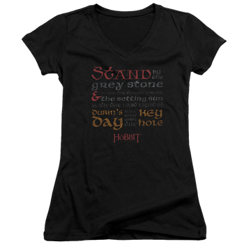 Hobbit Movie Trilogy, The Keyhole - Juniors V-Neck T-Shirt Juniors V-Neck T-Shirt The Hobbit   
