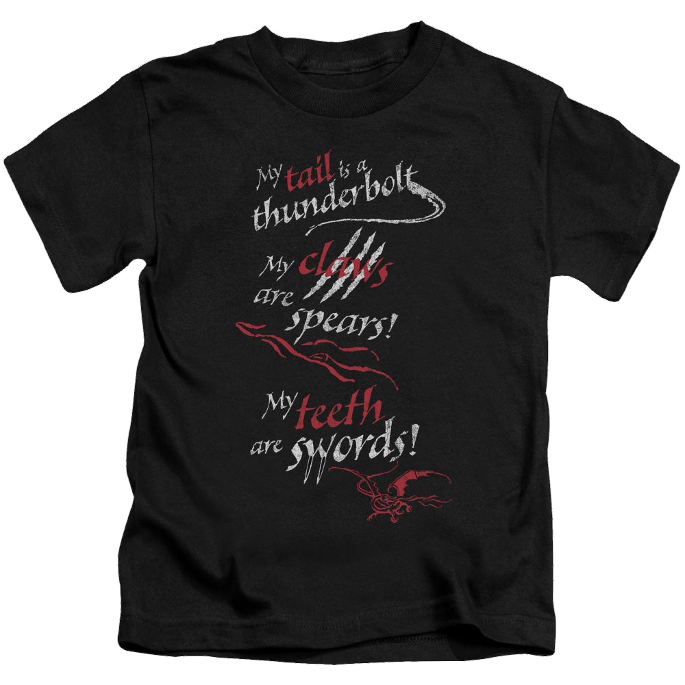 Hobbit Movie Trilogy, The Tail Claws Teeth - Kid's T-Shirt Kid's T-Shirt (Ages 4-7) The Hobbit   