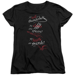 Hobbit Movie Trilogy, The Tail Claws Teeth - Women's T-Shirt Women's T-Shirt The Hobbit   