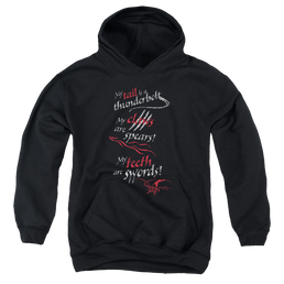 Hobbit Movie Trilogy, The Tail Claws Teeth - Youth Hoodie Youth Hoodie (Ages 8-12) The Hobbit   
