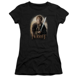Hobbit Movie Trilogy, The Bilbo And Sting - Juniors T-Shirt Juniors T-Shirt The Hobbit   