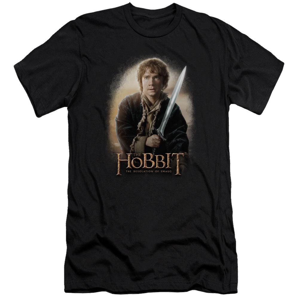 Hobbit Movie Trilogy, The Bilbo And Sting - Men's Premium Slim Fit T-Shirt Men's Premium Slim Fit T-Shirt The Hobbit   